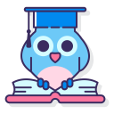 knowledge,mortarboard,education,bird,open book,owl,wisdom