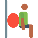 sports,stick man,gymnast,gymnastics,exercise ball,squat