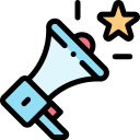 medal,award,megaphone,marketing,star,badge,insignia,reward,emblem,rewards
