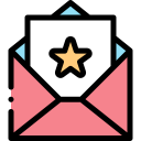 mail,envelope,communications,star,email,letter,stars,message