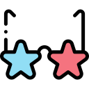 fashion,summertime,accessory,summer,glasses,star,stars,eyeglasses
