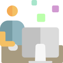 business,man,people,lamp,work,humanpictos,working,table,administrator