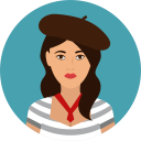 cultures,woman,avatar,user,traditional,french,culture