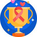 sports and competition,award,cup,sign,reward,prize,ribbon,Solidarity,cancer ribbon