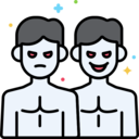 spooky,scary,halloween,evil,demon,costume,frightening,twin,doppelganger