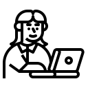 computer,woman,avatar,professions and jobs,laptop,user,people,employee,worker,customer