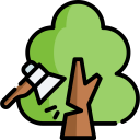 ecology,construction,nature,axe,tree,warming,woods,disaster,deforestation