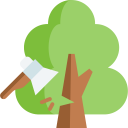 construction,nature,axe,tree,warming,woods,disaster,deforestation