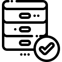 ui,technology,computer,shield,security,protection,database,server,data storage,verification,servers,checked,check mark,protected,check,correct