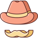 fashion,hat,birthday and party,costume,moustache