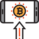 money,business and finance,payment,business,currency,cash,commerce and shopping,smartphone,coin,payment method,ecommerce,market,blockchain,cryptocurrency,bitcoin,bitcoin logo