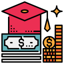 dollar,bills,mortarboard,education,coin,loan,student