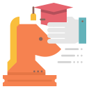 plan,learning,mortarboard,education,study,strategy,horse,chess