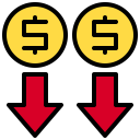 cost,money,business and finance,dollar,currency,arrows,coin,down,loss ok 