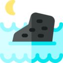 landscape,water,nature,moon,night,sea