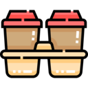 food and restaurant,cafe,coffee,coffee cup,package,pack,take away,cup carrier,to go cup