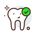 healthcare and medical,teeth,dentist,tooth,dental,premolar,approve,molar,checkmark