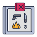 prohibition,forbidden,signaling,knife,weapons,items,no weapons,forbbiden sign,weapons not allowed