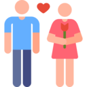 people,heart,love,humanpictos,love and romance,couple,flower,romance