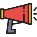 megaphone,communications,Tools and utensils,shout,protest,announcer,loudspeaker