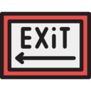 security,direction,signaling,exit,panel ok 