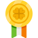cultures,badge,insignia,emblem,clover,shamrock,certified