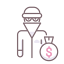business and finance,money bag,bank,steal,incognito,thief,robbery