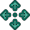 ui,interface,arrows,multimedia option,move,orientation,direction