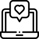 technology,computer,laptop,communications,heart,love,notification,message,love and romance