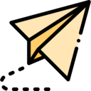 ui,interface,plane,communications,email,message,send,paper plane,sending,origami,fly