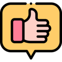 marketing,chat,social media,feedback,like,thumb up,review,rating