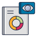 file,pie chart,seo and web,document,eye,transparency,analysis,views ok 