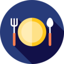 food and restaurant,Tools and utensils,dish,plate,restaurant,knife,cutlery,fork