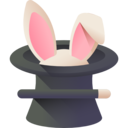 rabbit,bunny,animals,mammal,hat,entertainment,birthday and party,wild life,hands and gestures,magic,hobbies and free time,wand,fluffy,disappear,magic hat,magic trick,magician hat