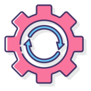 electronics,gear,cogwheel,circular arrows,In progress,automation