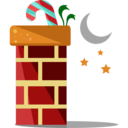 signs,chimney,christmas presents,christmas,xmas,santa claus,funny,chimney top ok 