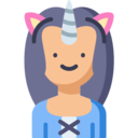 avatar,user,profile,halloween,costume,character,unicorn ok 