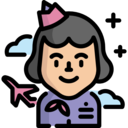 avatar,professions and jobs,user,jobs,profession,stewardess