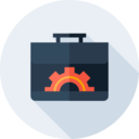 seo and web,briefcase,cogwheel,settings,suitcase,process