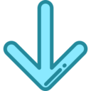 ui,download,arrows,multimedia option,orientation,direction,down arrow,downloading