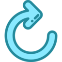 ui,arrows,multimedia option,orientation,direction,circular arrow,redo