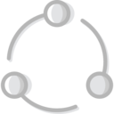 ui,share,interface,multimedia,social media,shapes,connector,circles,social network