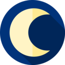 weather,meteorology,nature,astronomy,moon,night,half moon,moon phase