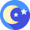 weather,meteorology,nature,stars,astronomy,moon,night,half moon,moon phase
