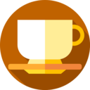 food,food and restaurant,coffee,cup,cups,plate,hot,rounded,drink set,coffees,side view