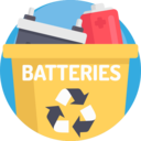 energy,ecology and environment,arrows,triangle,battery,trash,garbage,recycle bin,batteries