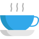 food,food and restaurant,coffee,cup,cups,plate,hot,rounded,drink set,coffees,side view