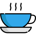 food,food and restaurant,coffee,cup,cups,plate,hot,rounded,drink set,coffees,side view
