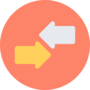 interface,arrows,left,transfer,right,direction,bidirectional
