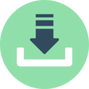 ui,download,multimedia,arrows,multimedia option,orientation,direction,inbox,down arrow,downloading